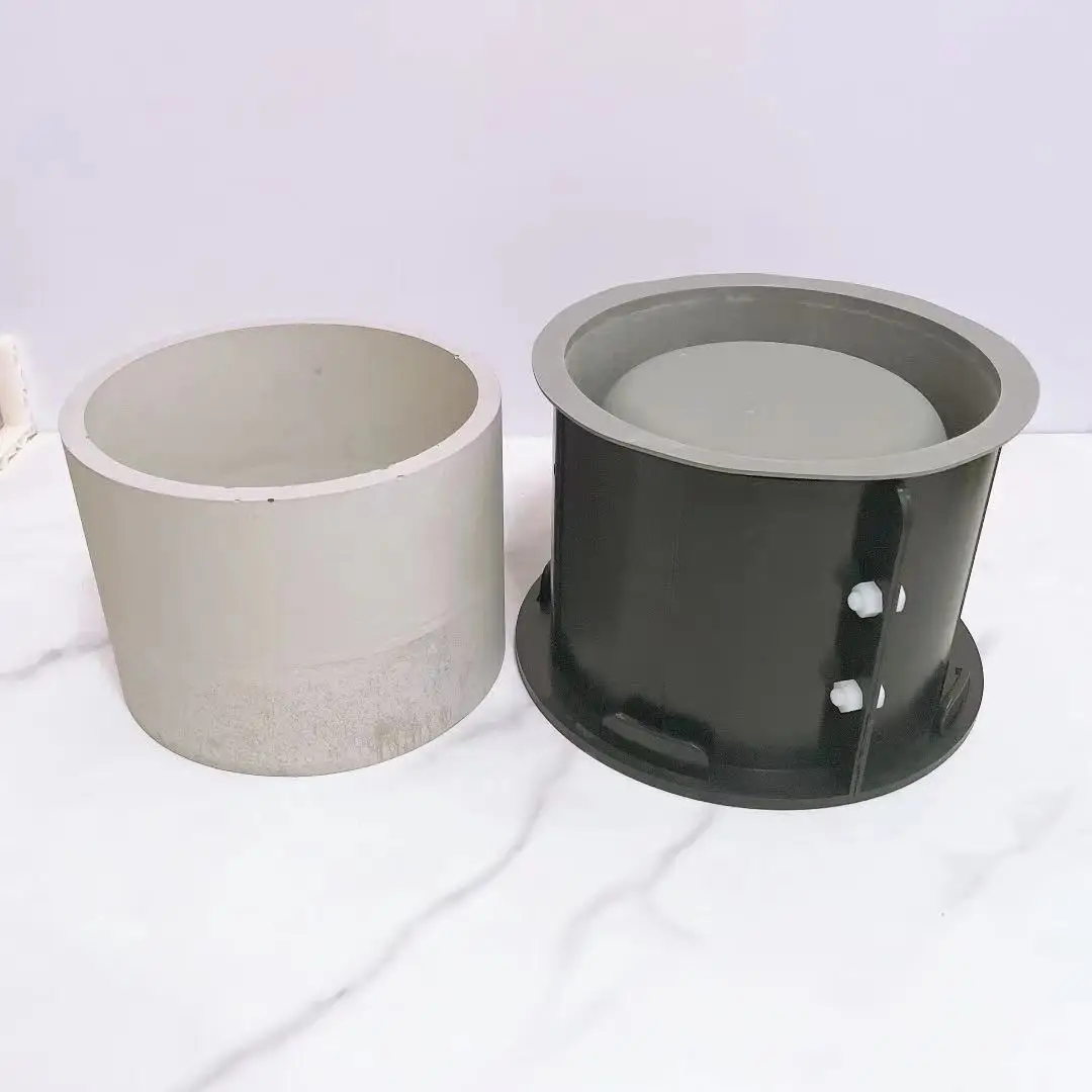 Большая круглая форма для цветочного горшка бетона цемента лотка сада тераццо