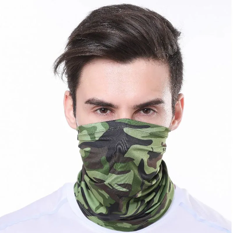 Многофункциональный шарф для мужчин и женщин Шелковый шейный платок защиты лица