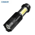 Регулируемый зум светильник 10 Вт мини светодиодная вспышка светильник встроенный Батарея Фонари фонарь Алюминий 2000lm спортивные лампы ударопрочный XP-GQ5