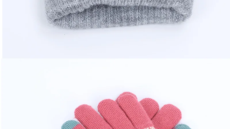 Winter Female Winter Vintage Deer Knitted Gloves Women Thicken Touch Screen Gloves Winter Warm Snow Elk Full Finger Mittens
