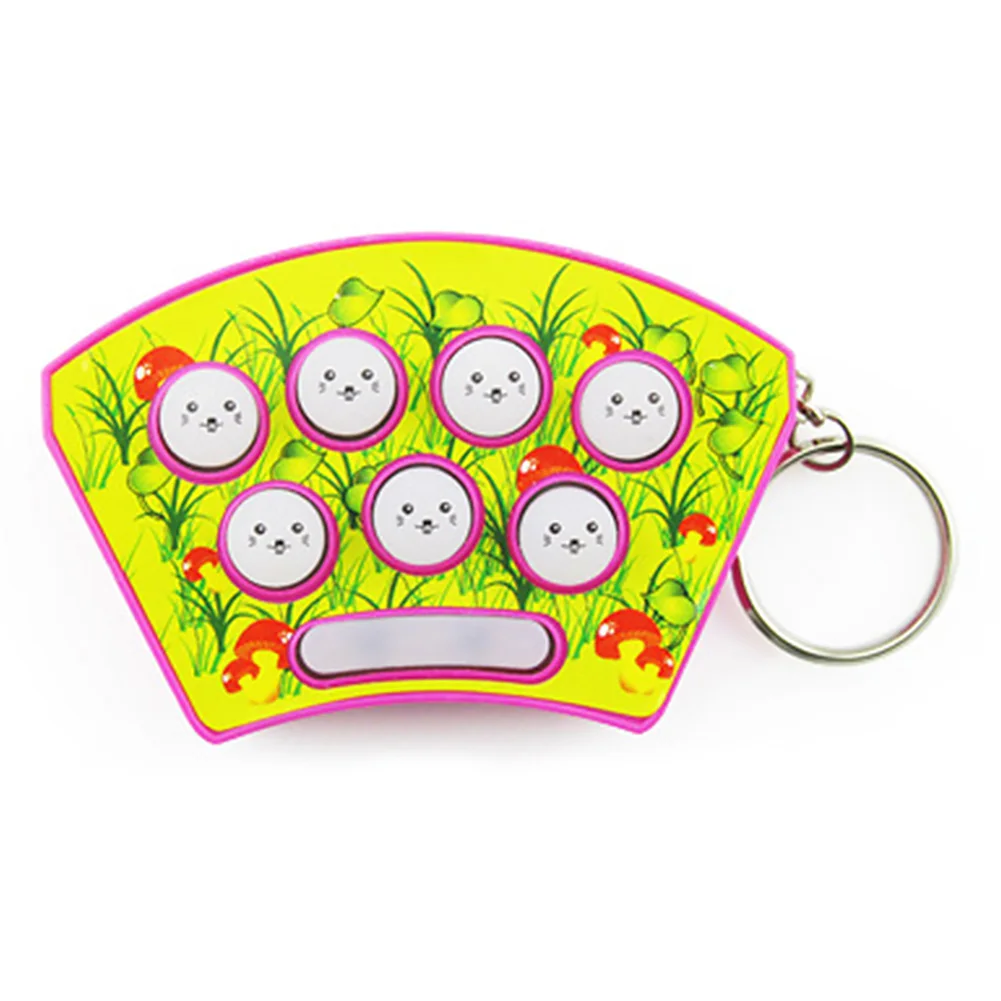 

Whack A Mole Game Mini Portable Knock Early Educational Gift Hit Kids Children Chain Electric Silicone Noise Maker Hamster Toy