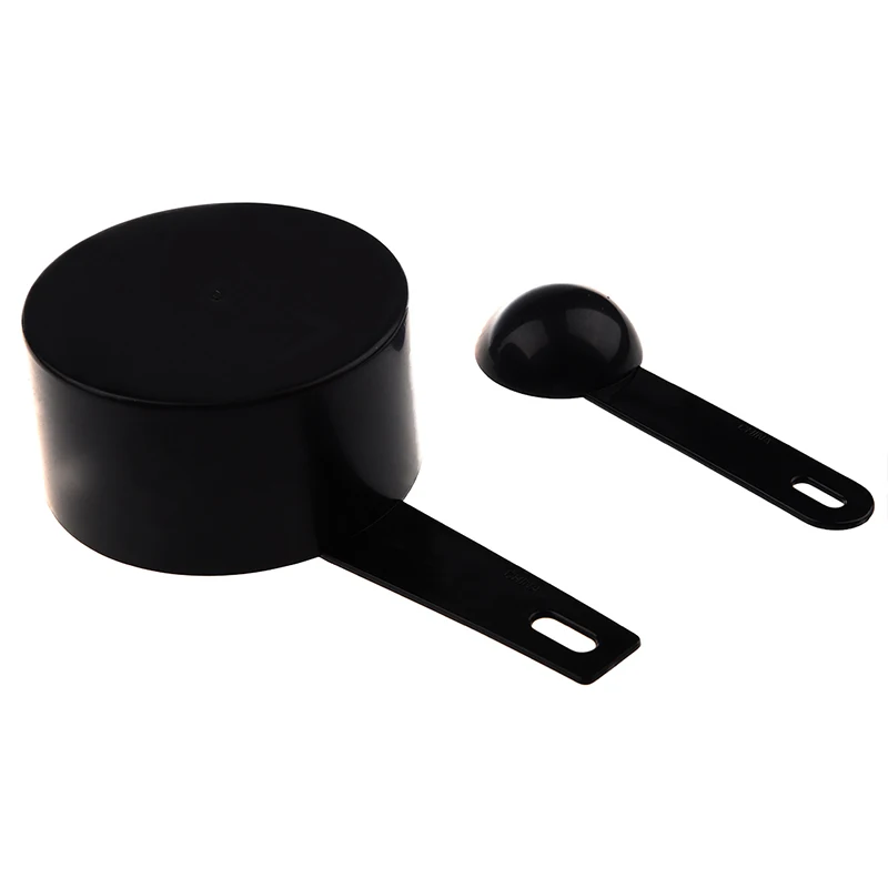 

Plastic Measuring Spoons Cups Measuring Set for Baking Coffee-Black