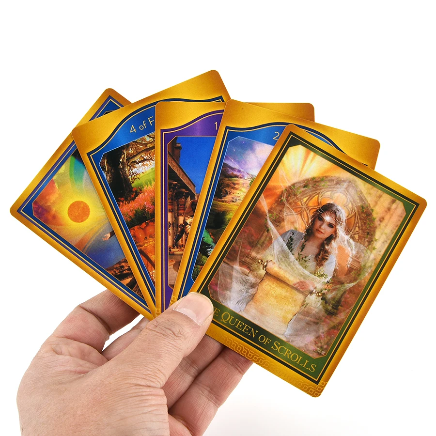 The Akashic Tarot A 62 карты колода и руководства Шэрон Анна клинлер Кристалл Духи оракул