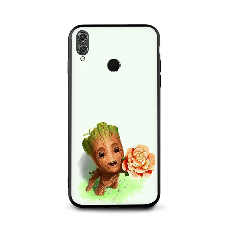 B12 EWAU Marvel милый мультфильм Грут силиконовый чехол для телефона для Huawei Honor 6a 7A Pro 7C 7X8X8 9 Note 10 Lite view 20 9X Pro - Цвет: B12