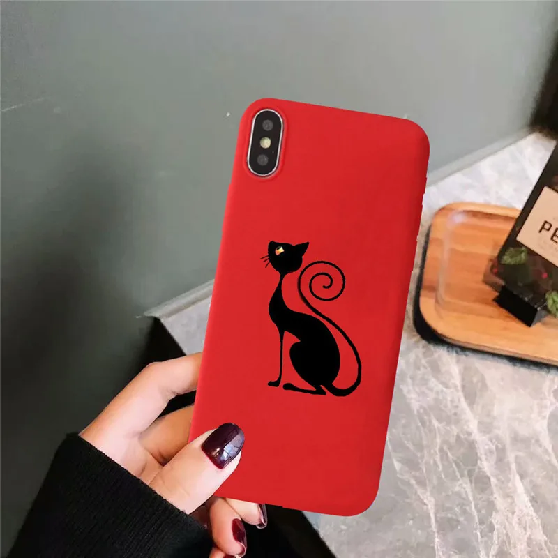 GYKZ чехол для телефона с рисунком кота и губ iPhone XS MAX X XR 7 8 6 6s Plus Yes No Art Line Мягкая