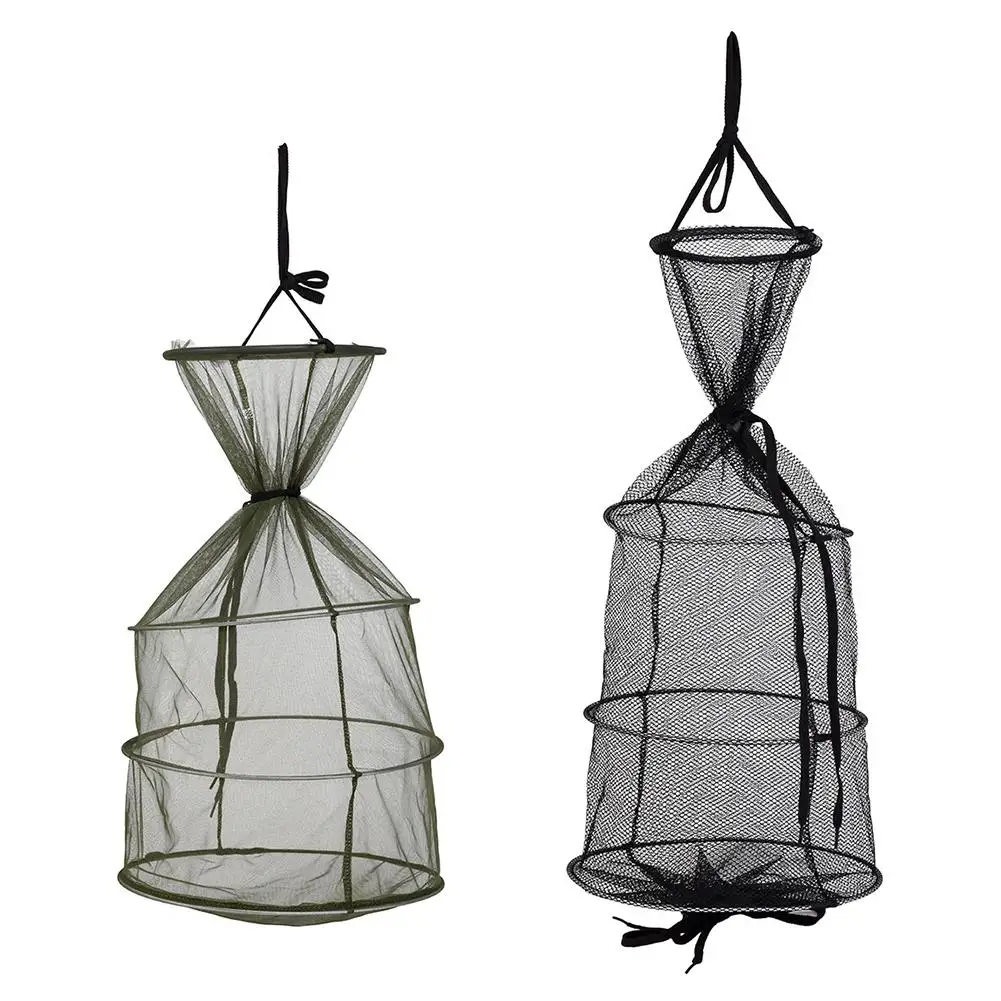 3 рыболовная сеть клетка универсальный складной портативный Кол Маленькая Сетка