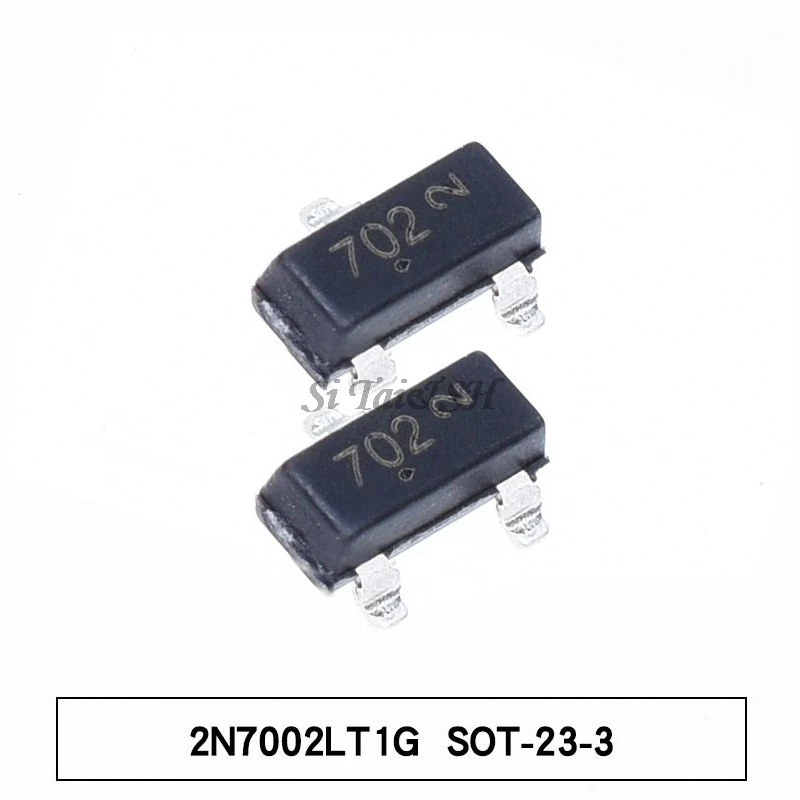 100 шт. 2N7002LT1G SOT23 2N7002 SOT-23 SMD 702 MMBT7002LT1G 60 в, 115 мА, n-канальный Новый и оригинальный