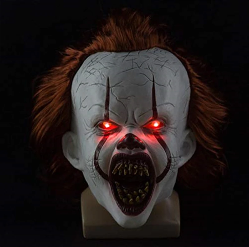 Хэллоуин пугающая маска Stephen King's It Косплей Маска Pennywise полимерный шлем Необычные Хэллоуин вечерние реквизит