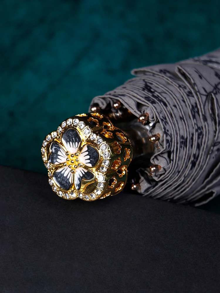 Comprare Ombrelli Retrò Pieghevoli Impermeabili Portatili Esterni Compatti Ombrelli Protezione Uv Antivento Guarda Chuva Rain Gear DF50YS