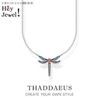 Ожерелье художественная Стрекоза 2021 Весна новое счастье изящные украшения Европа 925 Стерлинговое Серебро бижутерия богемный подарок для женщин