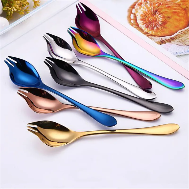 Творческий Нержавеющая сталь салат столовая ложка вилка макаронные изделия