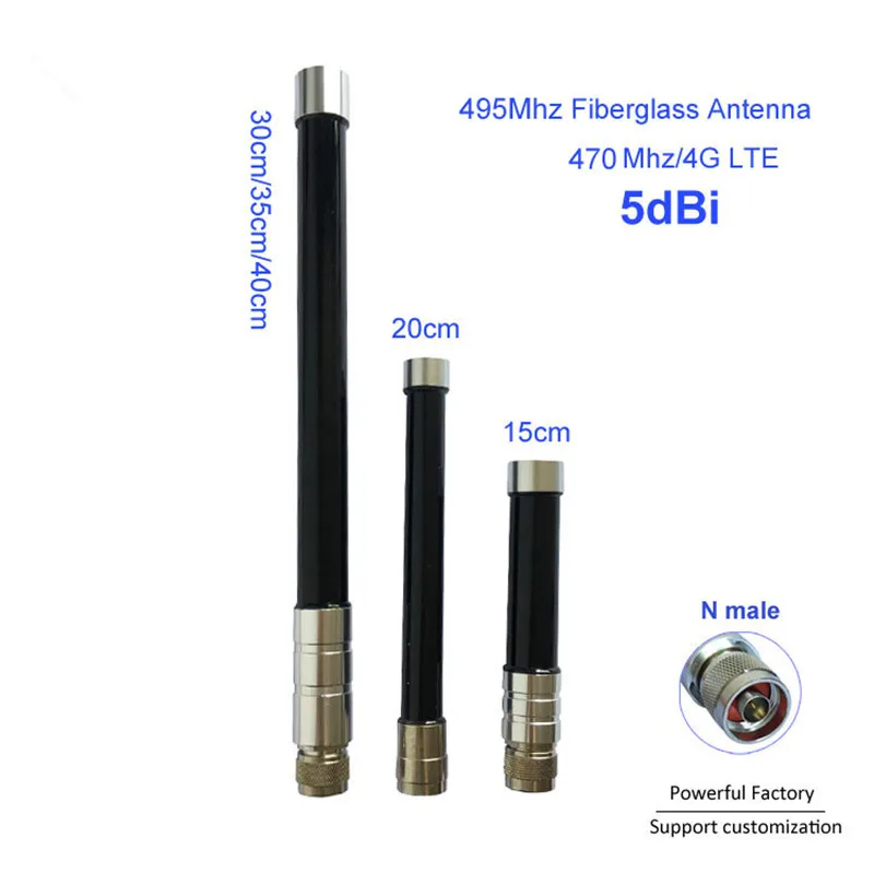 

Водонепроницаемая Стекловолоконная Антенна 20 см GSM 3G 4G 470 МГц 495 МГц с N папа 1 шт.