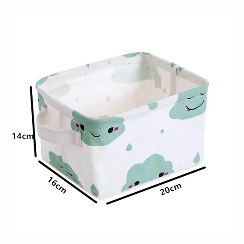 

Cotton Linen Office Desktop Snailhouse Cloud Storage Organizer Sundries Storage Box Cabinet Underwear Storage Basket Container