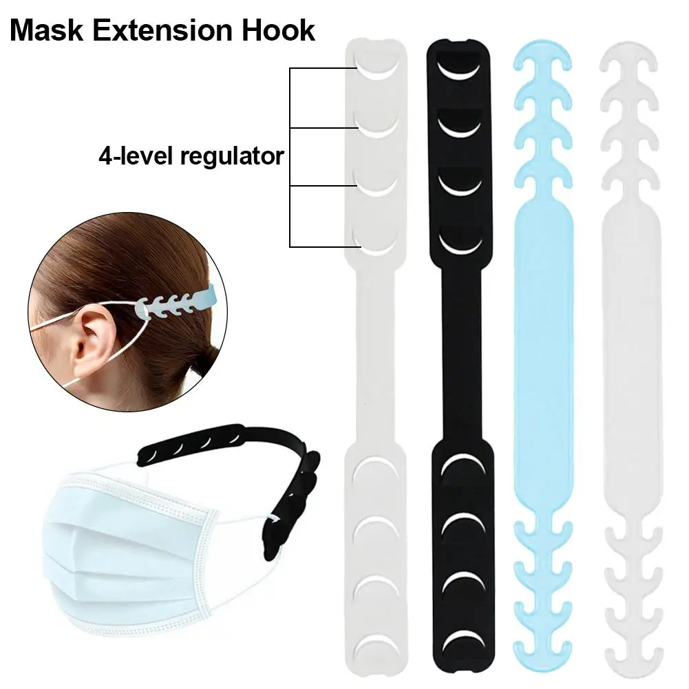 

10 PCS Adjustable Mask Extension Hook Buckle Ear Strap Hook Wear Ear Anti-slip Dust Face Masks Buckle Rope Hook Accessories