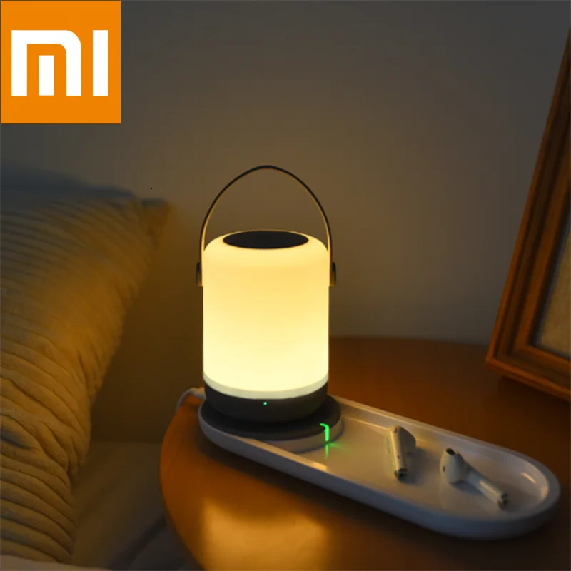 Беспроводное зарядное устройство Xiaomi zhiji комплект ночного освещения портативная