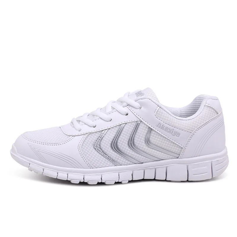 2020 New hot men casual shoes breathable mesh lace-up white sneakers comfortable gingham man plus size | Обувь