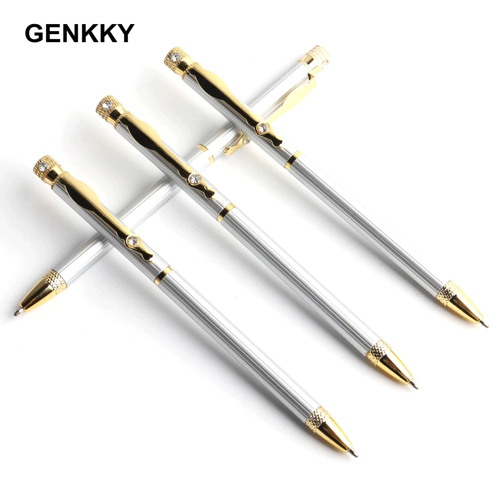 2/11/20 шт. шариковая ручка с бриллиантами украшения ручки Металлическая Шариковая