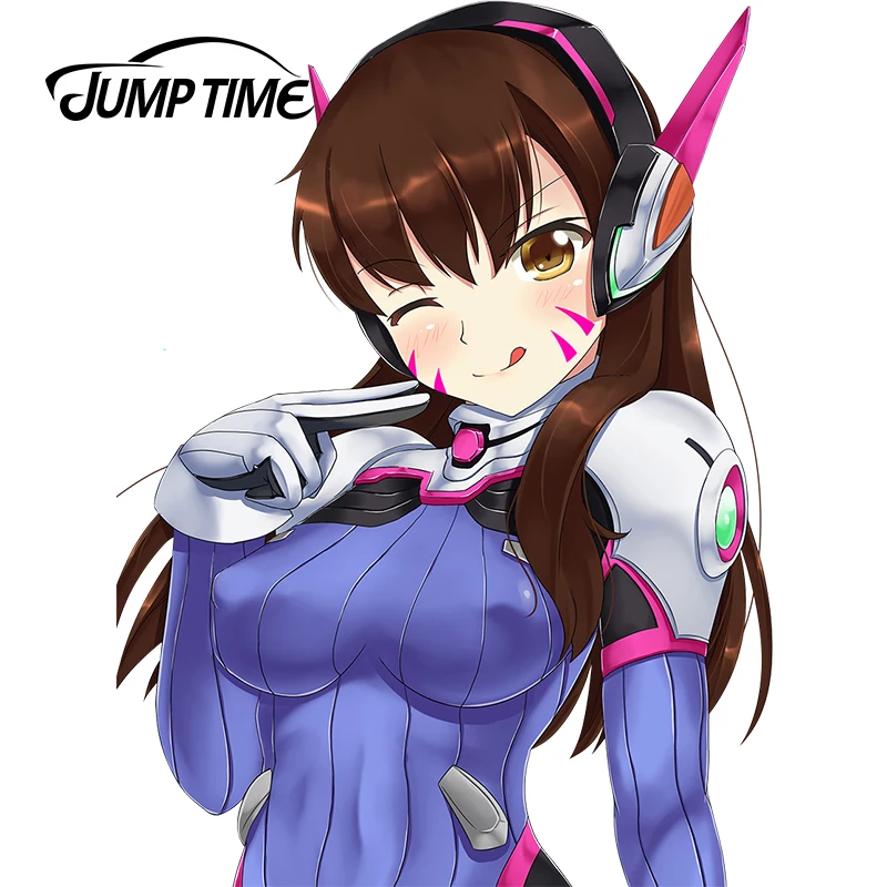 JumpTime 13 см x 9 63 для патруля милых девочек D.Va (Hana песня) Автомобильные Наклейки Sexy