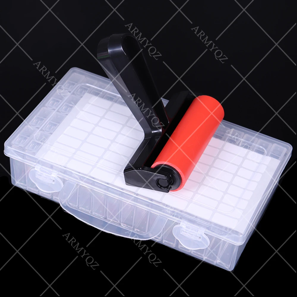 Коробка для хранения алмазной живописи с 64 решетками портативный контейнер