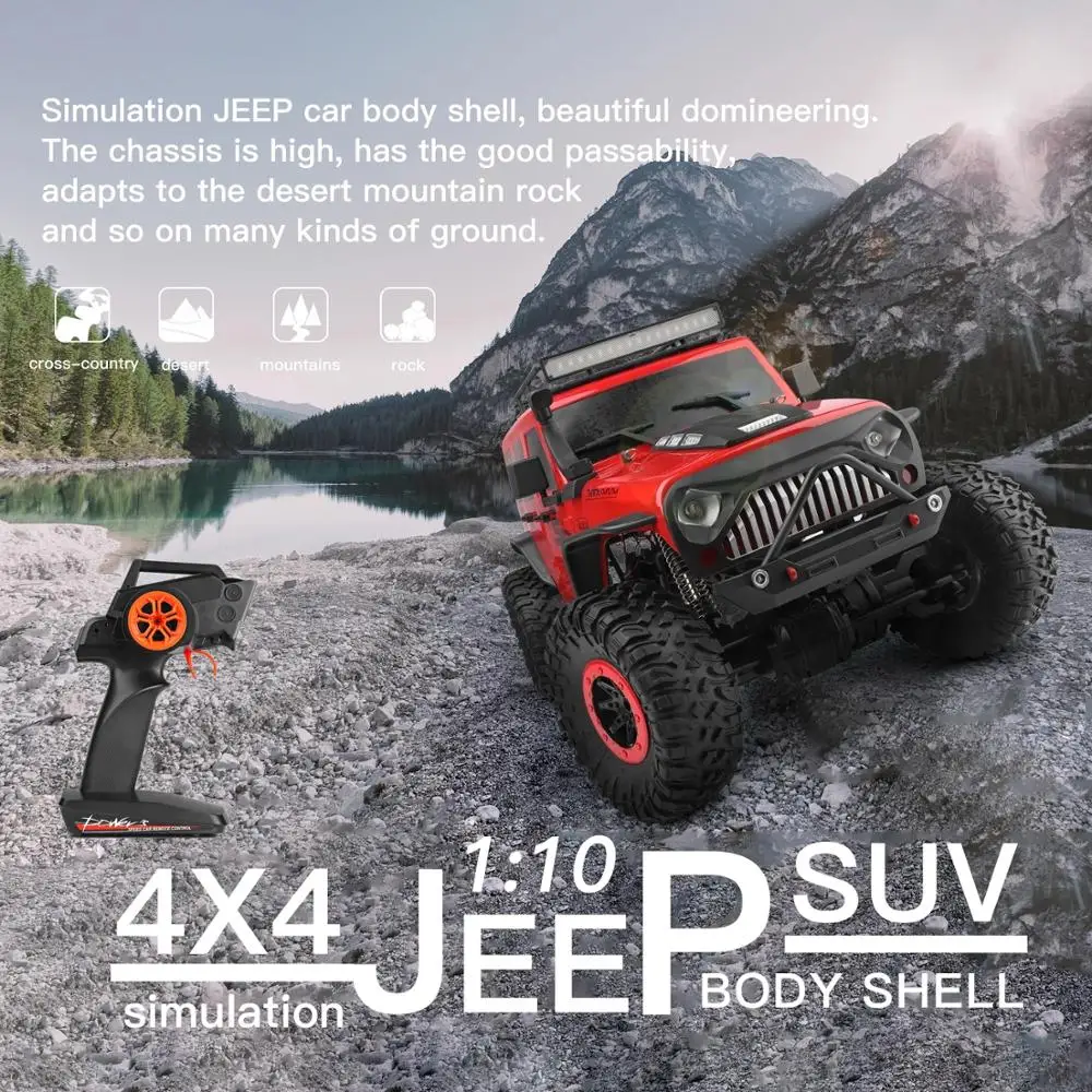 Имитирующий 4WD двойной мост с дистанционным управлением 1:10 для скалолазания
