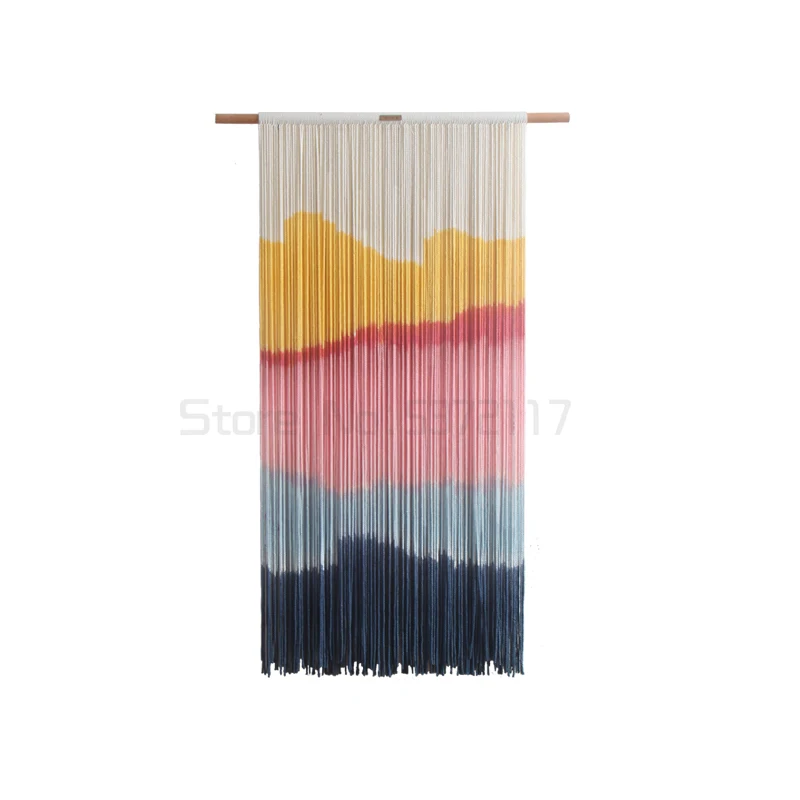 

Bohemian hand woven tapestry Nordic vertical version tapestry porch hanging cloth hanging picture