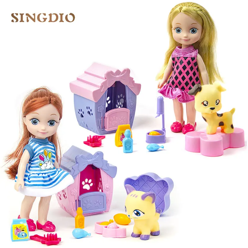 Американская маленькая кукла Принцесса Рапунцель интерактивный домик для