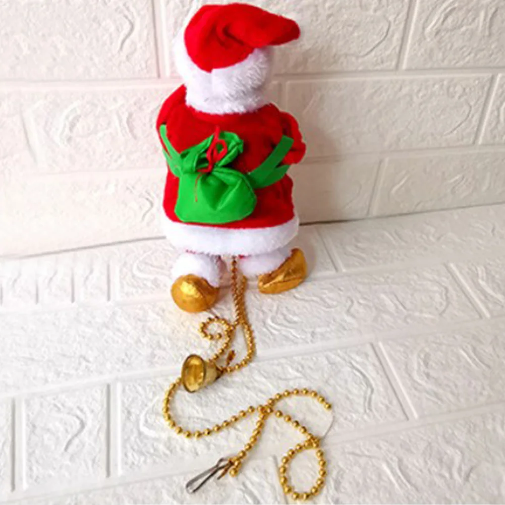 Домашний Рождественский Декор дверное окно забавное с фотографией пение Сантой