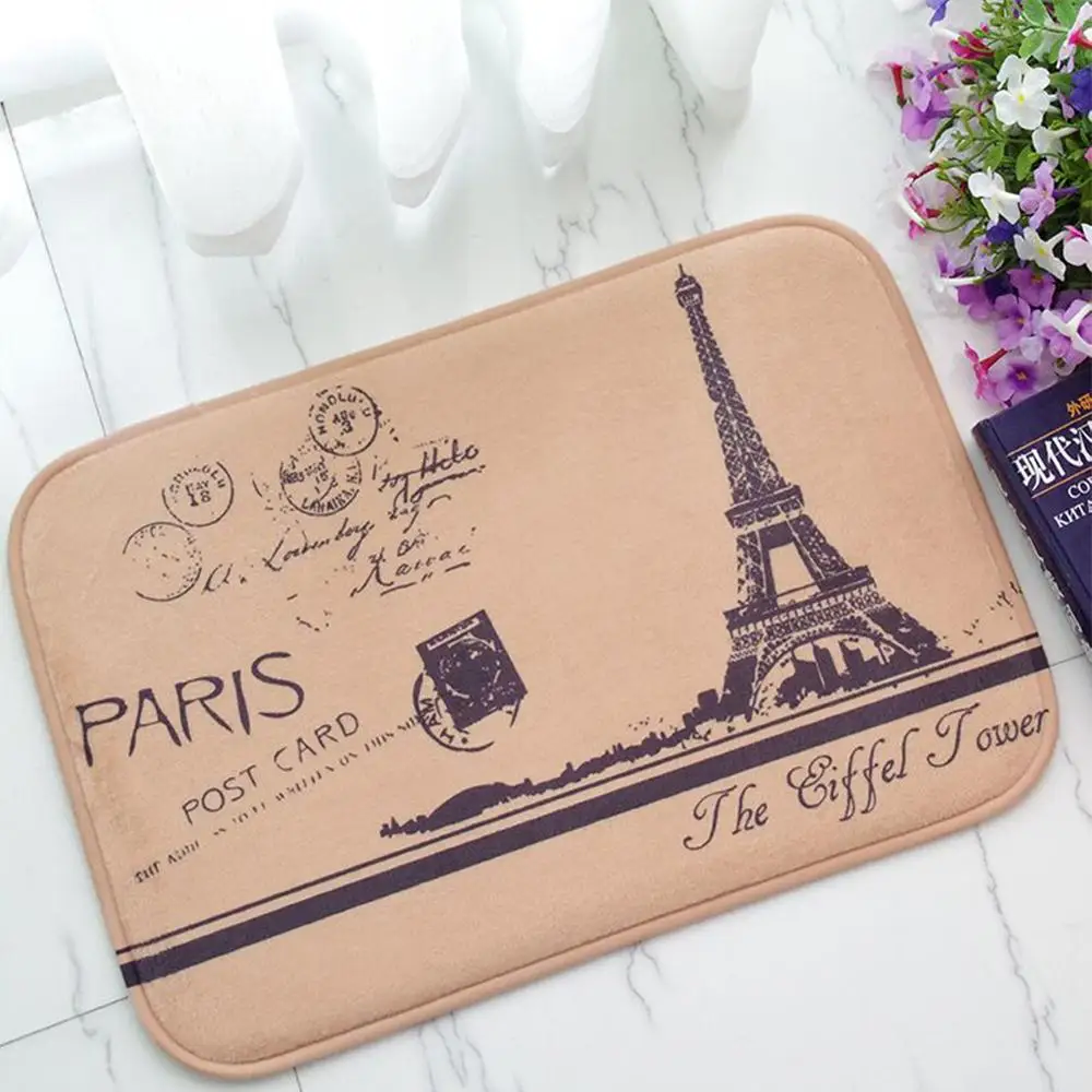 Добро пожаловать птица Ла Тур Eiffe Башня Шаблон Печать фланелевая bay окно домашний