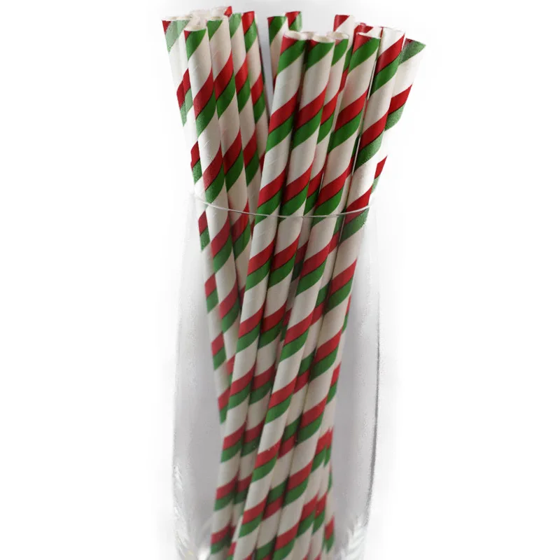 25 шт. бумажные радужные одноразовые трубочки для свадьбы дня рождения вечеринки