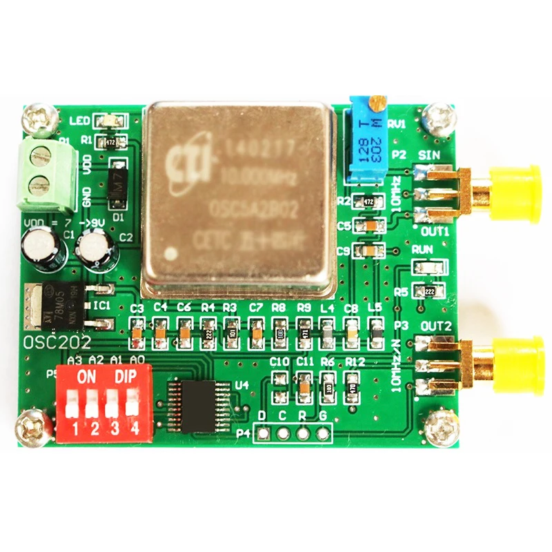 

New Adjustable OCXO Frequency Reference 10MHz 2.5M 1M 100K 10K 1K 10Hz 2Hz Thermostatic Crystal Oscillator Module