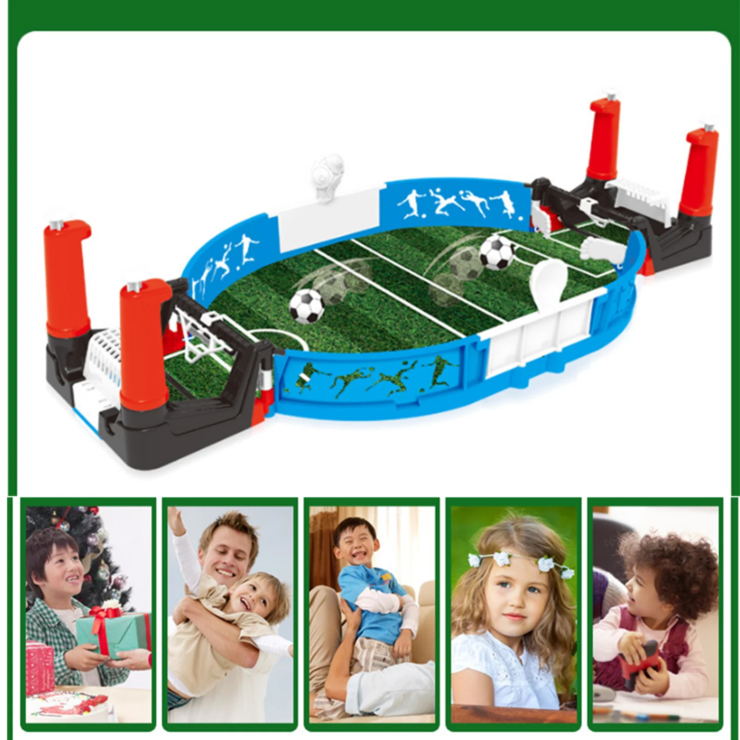 Mini Tabletop Football Board Match Machine Soccer Game Shooting desktop Educational Sport Kids Table Top Play Ball Toys For | Игрушки и