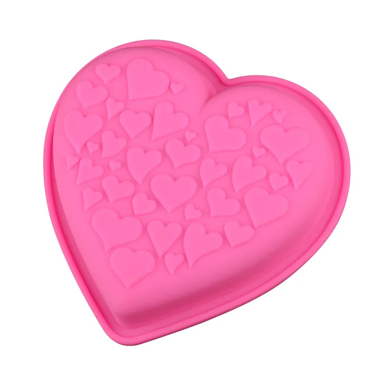 Silicone Heart-Shaped Cake Mold DIY Baking ToolsSilicone Layered Round Shape Mousse Decorating Tools | Дом и сад