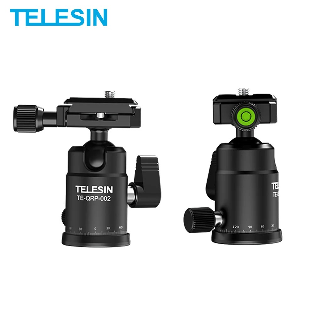 

TELESIN Tripod Ball Head 22.5 25mm Rotating Panoramic With Quick Release Plate for Cannon Nikon Sony Monopod DSLR Camera