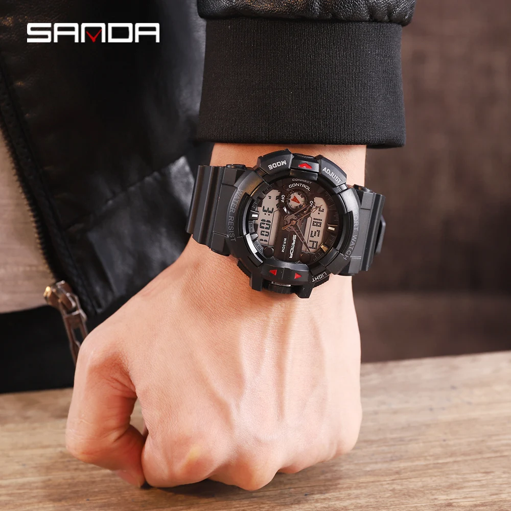 Часы наручные SANDA G Style Мужские кварцевые спортивные брендовые Роскошные
