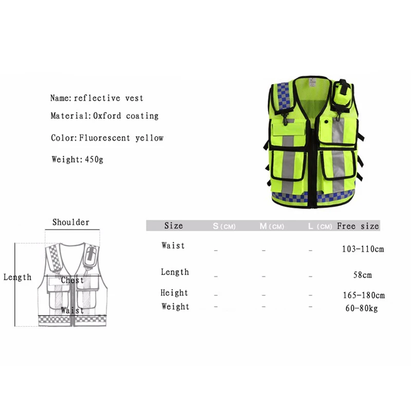 Светоотражающий Жилет для езды на мотоцикле защитная ветровка внедорожников