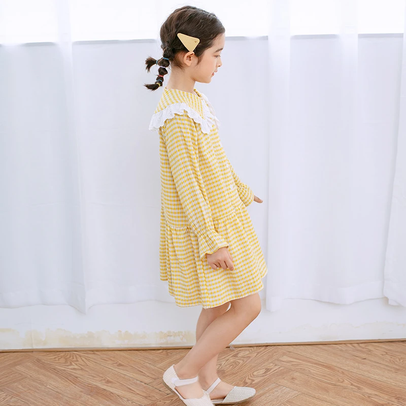 2020 детская одежда весеннее платье для больших девочек школьные хлопковые платья