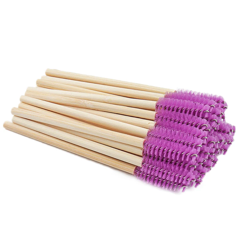 25/50 шт. одноразовые бамбуковые кисти для ресниц |