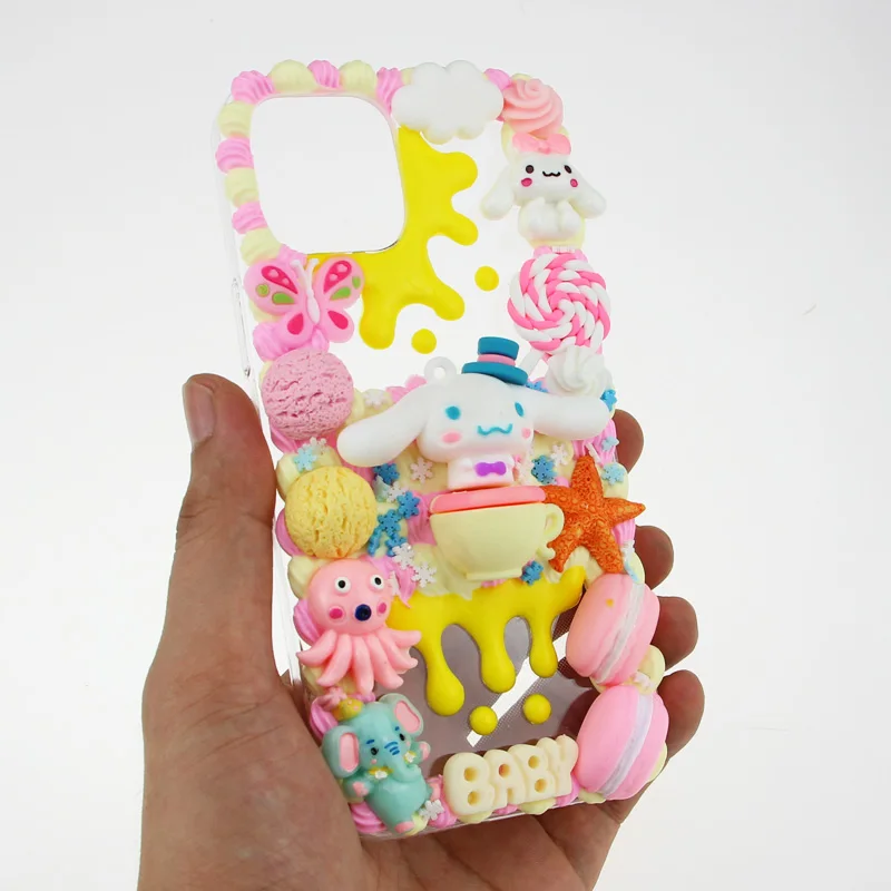 Чехол ручной работы Kawaii для Iphone 13 Pro Max 12 Mini 11 XR XSMAX X 8 Plus женский роскошный чехол