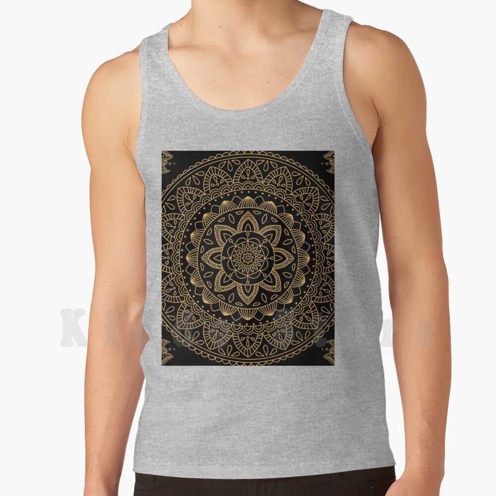 

Мандала, азиатская намастская, индуистское искусство, майки, жилеты без рукавов, Золотая мандала, Золотая мандала, Золотая Мандала