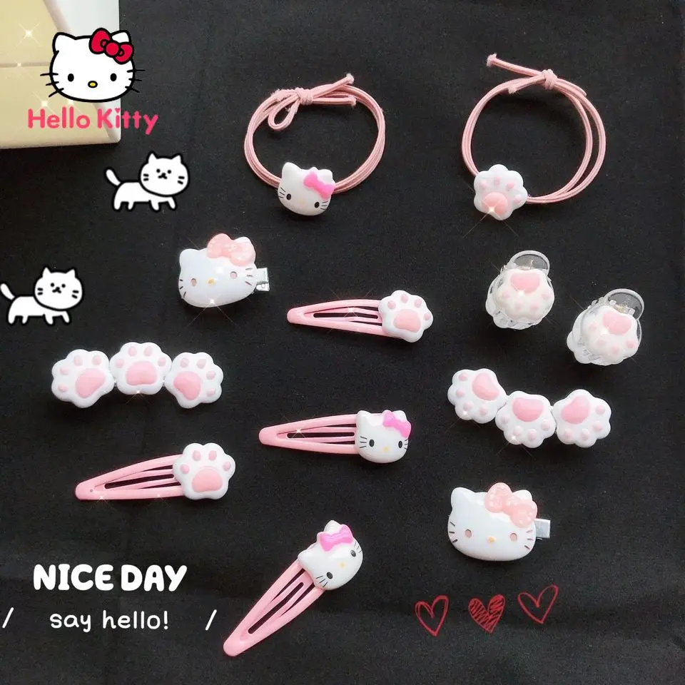 

Креативный детский зажим Hello Kitty, Милый зажим для парикмахерской, мультяшный креативный маленький зажим, детский головной убор