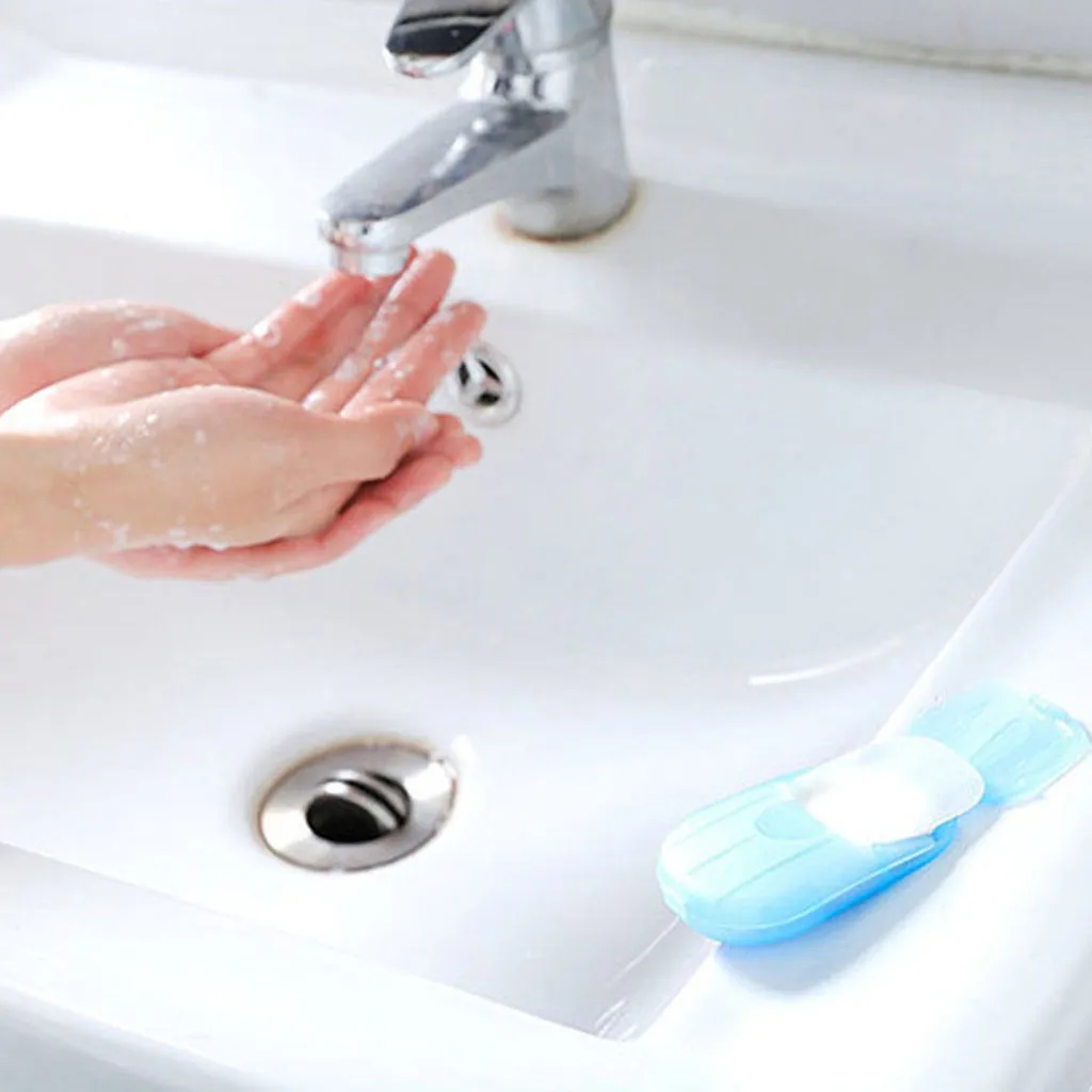 4 коробки портативная бумага для мыла одноразовая хлопья мытья рук кухни туалета