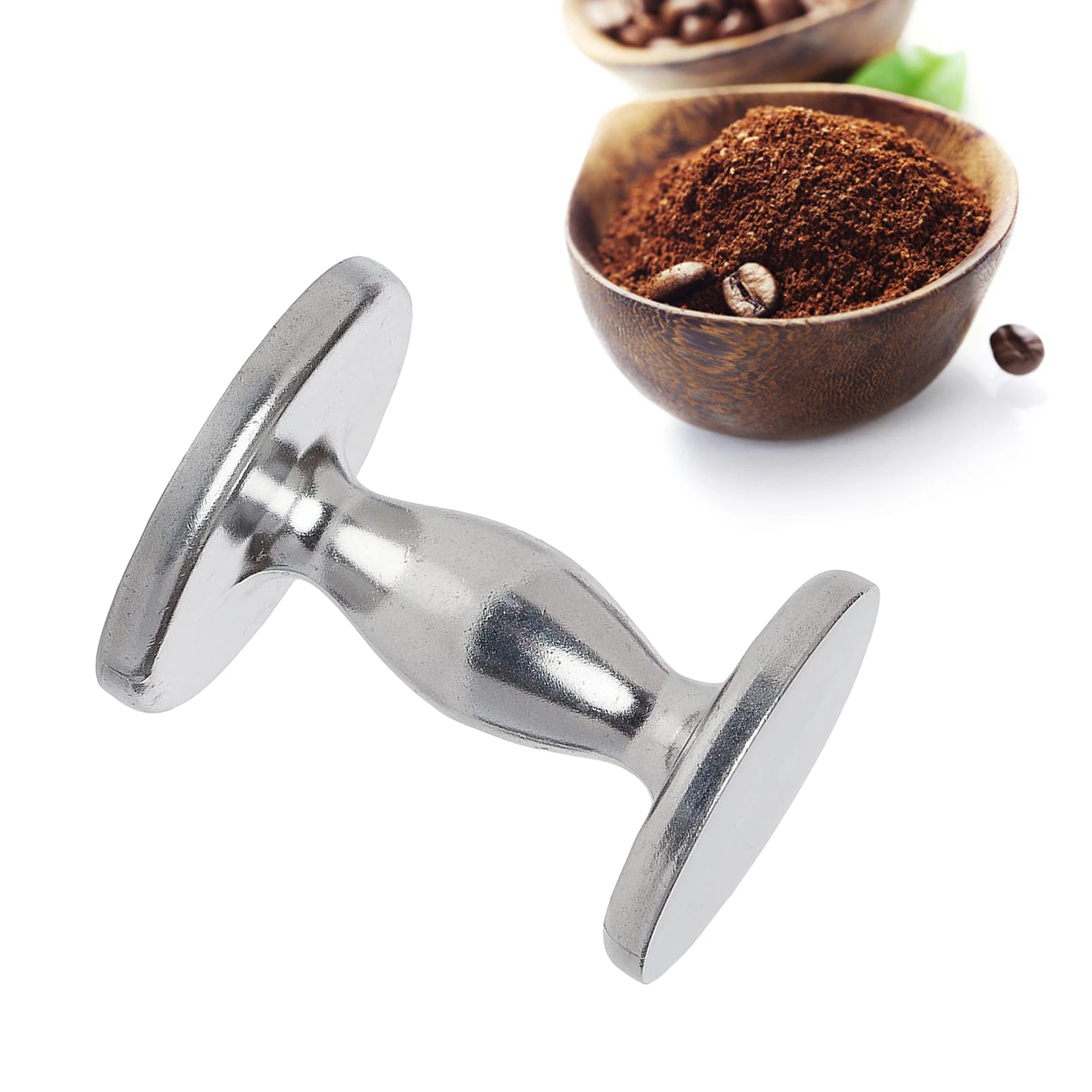 

Dual Sided Coffee Espresso Tamper, 2"-2.25", Stainless Steel,Barista Espresso Tamper, Flat Base, Uncoated Solid