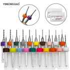 0,1 мм до 1,0 мм 10 шт.компл. PCB мини сверло Карбид вольфрамовой стали для печатной платы CNC сверла машина