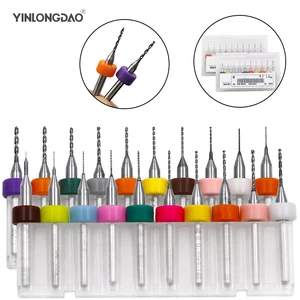 0,1 мм до 1,0 мм 10 шт.компл. PCB мини сверло Карбид вольфрамовой стали для печатной платы CNC сверла машина