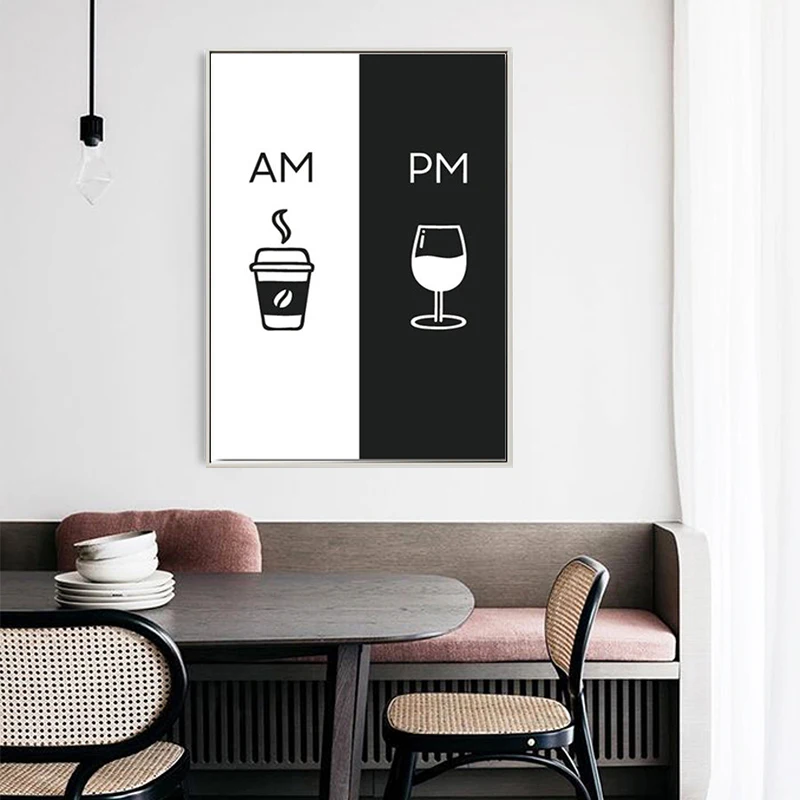 Настенные постеры в скандинавском стиле для кухни ресторана кофе |
