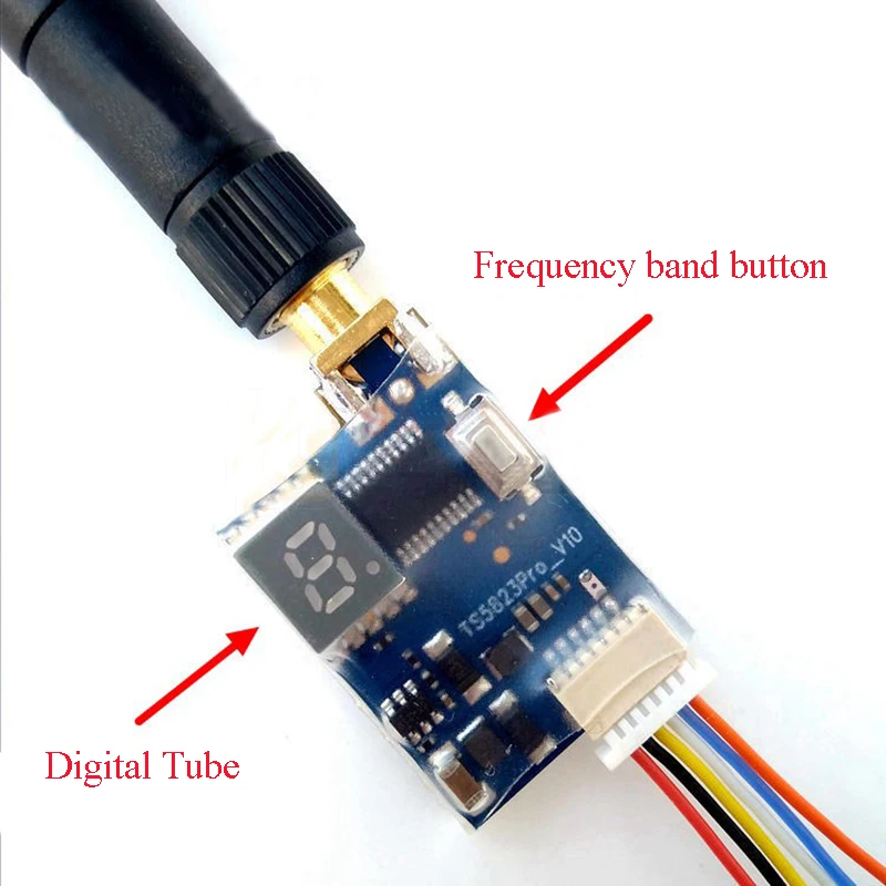 

1Set TS 5823 Pro 5.8G 600MW 40CH Wireless Audio/Video Transmitter for RC FPV Aerial Camera Four Axis Racing Drone Accessories