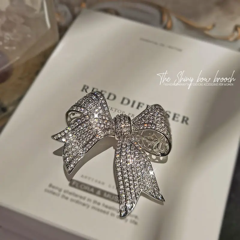 Новая большая брошь-бант Bowkont рубашка с галстуком воротник Модные Ювелирные