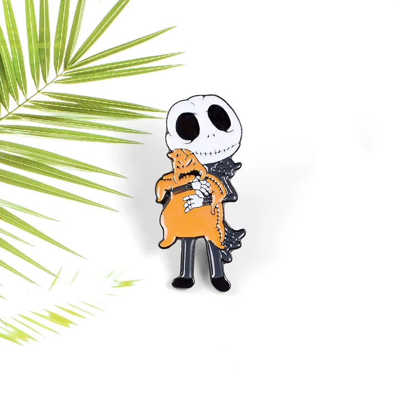 Suit Skeleton Gentleman Enamel Brooch Halloween Horror Toy Badge Pin Creative Trendy Lapel Backpack Jewelry Accessories Gift | Украшения и