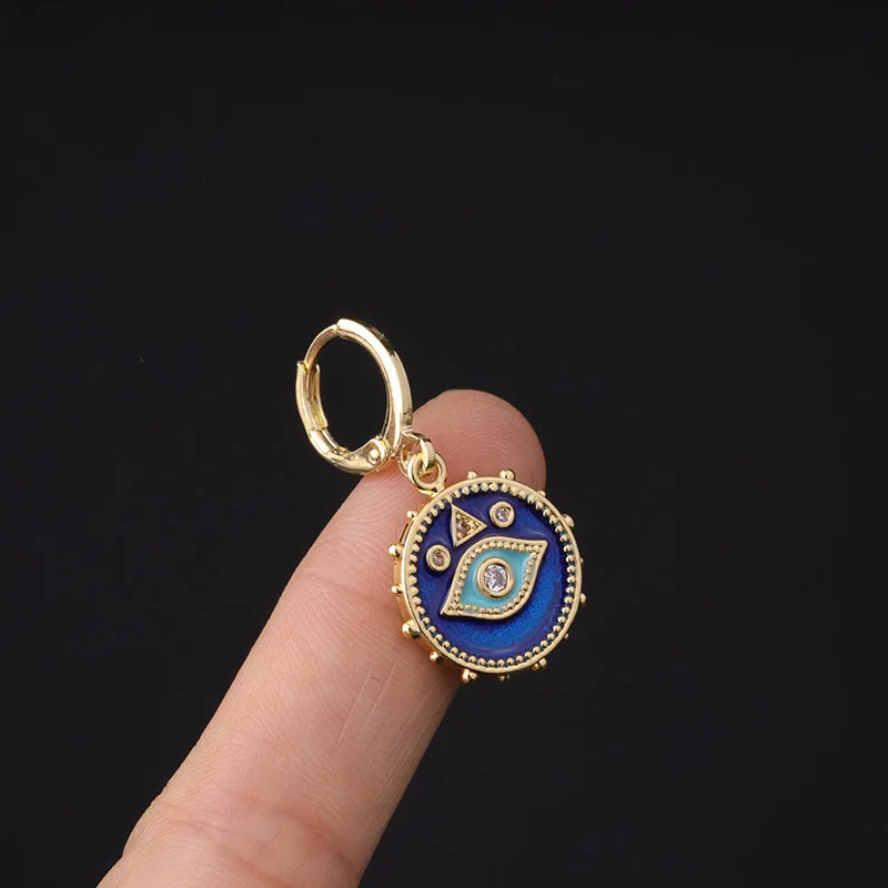 

Fashion Drop Earrings Female Dangle Earring Creative Boho Piercing Earrings Ethnic Gold Evil Eye Drop Earrings for Women Jewelry