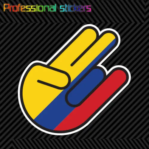 

Colombian Shocker Sticker Die Cut Decal Self Adhesive Vinyl Colombia COL CO Stickers for Motos, Cars, Laptops, Phone